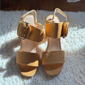 European Leather Heeled Sandals